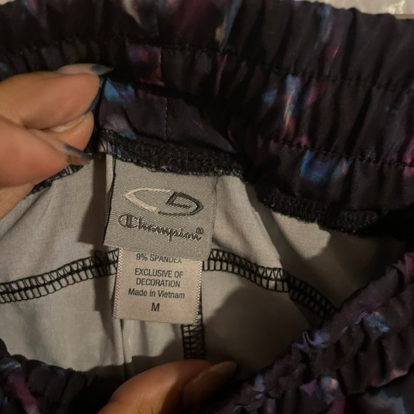 C9 By Champion Women's Blue Pink Dye Print Print Black Joggers Size Medium - Picture 5 of 11